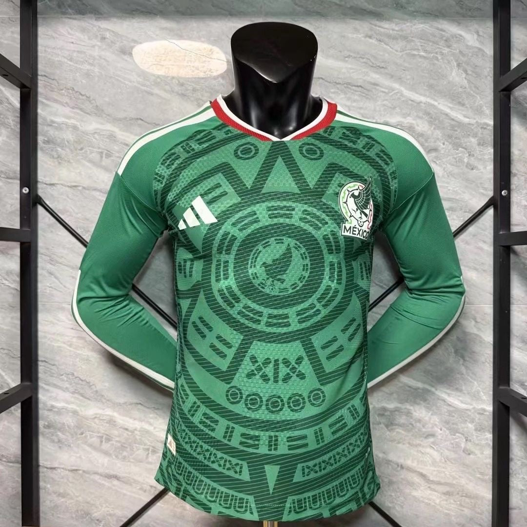Mexico World Cup 2026 Home Long Sleeve Replica Jersey Adults